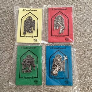 Pewtercraft Pewter Angel Ornaments Set of 4